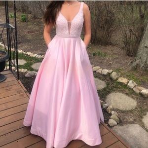 Light pink Sherri prom dress